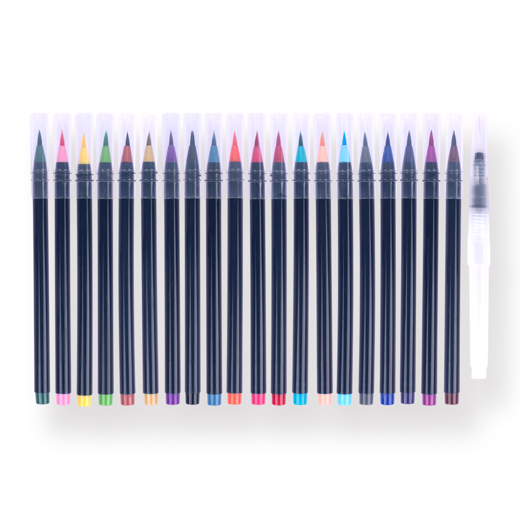 Watercolor Brush (Set of 20) - Stationery Pal