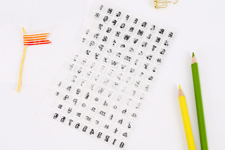 English Letters Clear Stamp - Stationery Pal