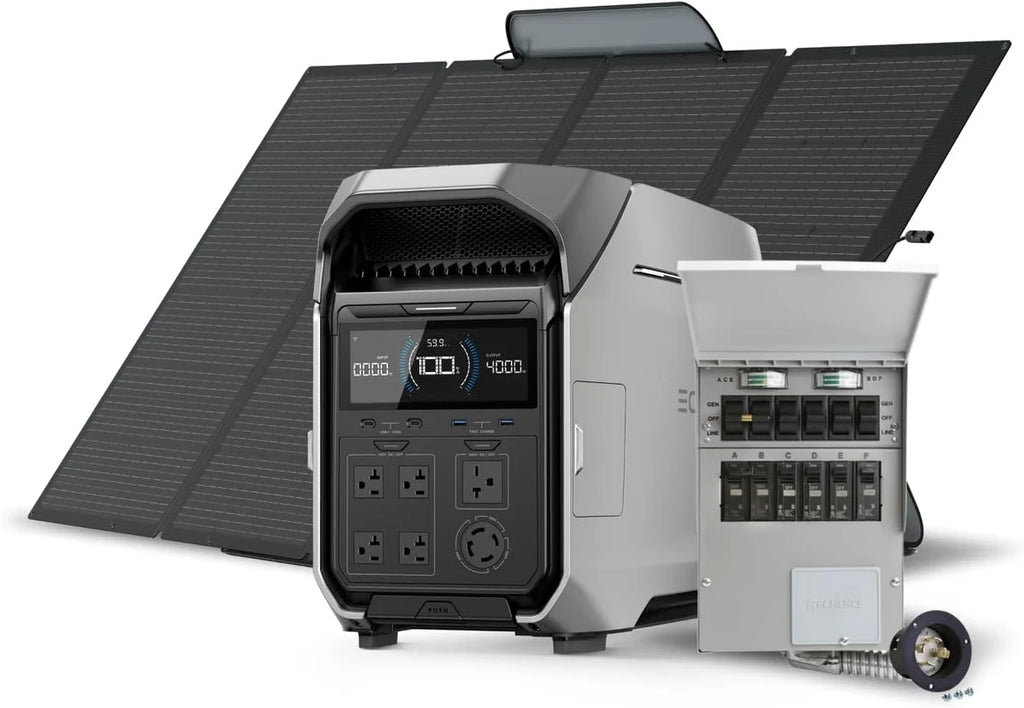 ⚡ 4096Wh Portable Power Station – 4000W/6000W Output & 120V/240V Backup