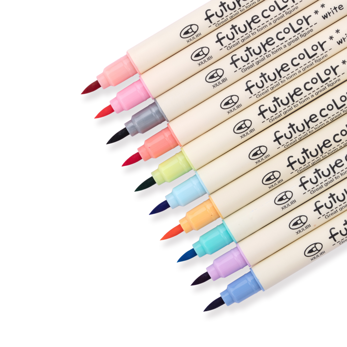 Future Color Lettering Brush Pen (Set of 10) - Stationery Pal