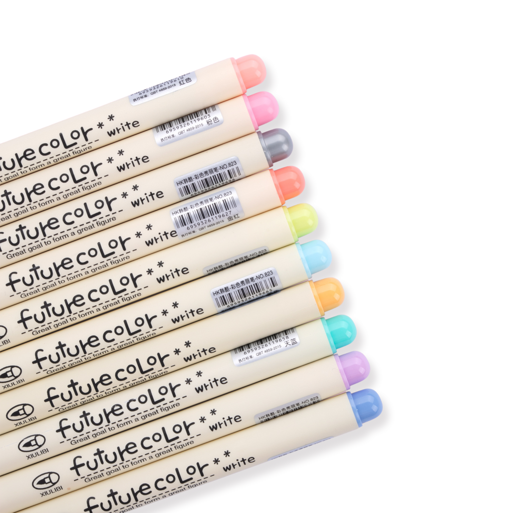 Future Color Lettering Brush Pen (Set of 10) - Stationery Pal