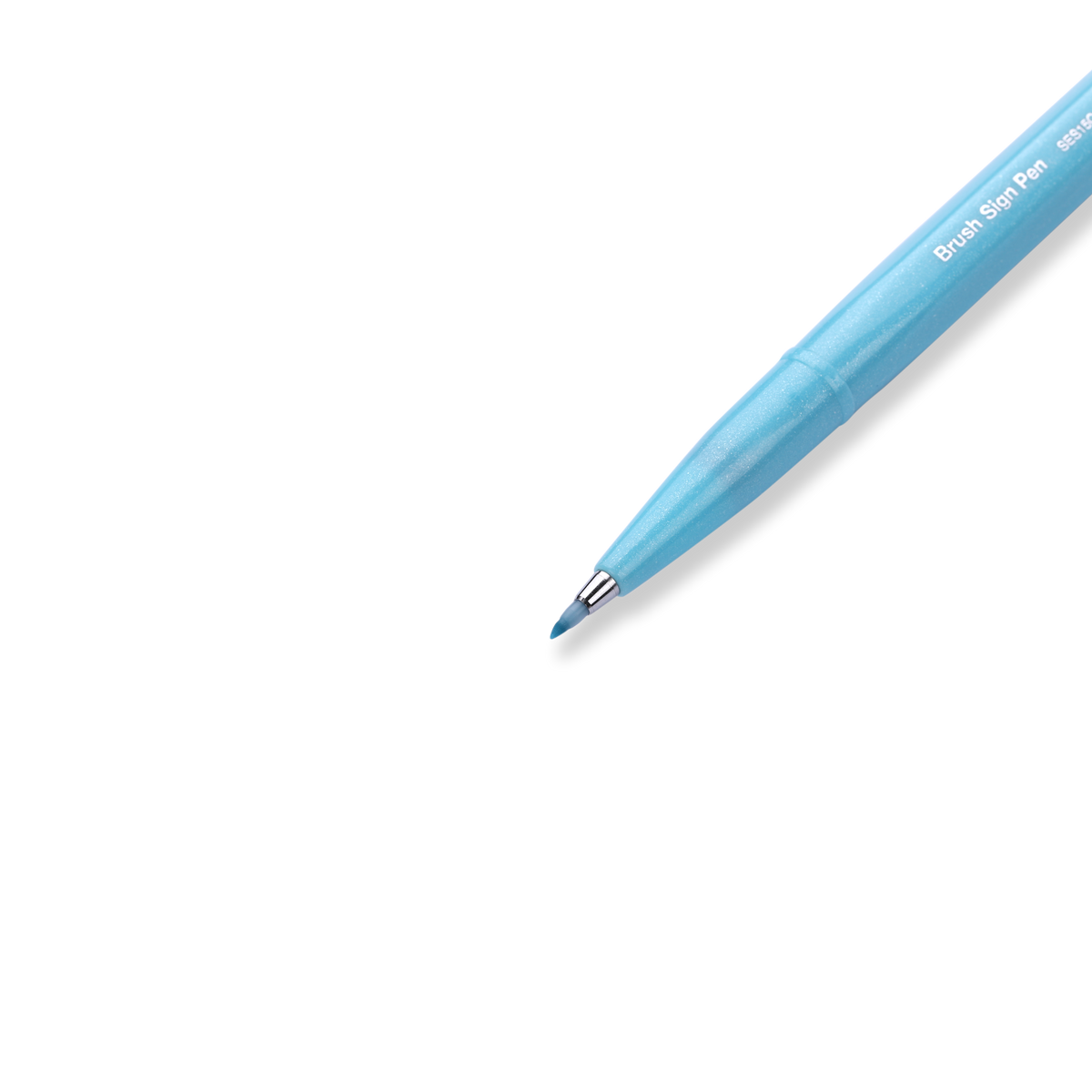 Pentel Fude Touch Brush Sign Pen - Pale Blue - 2020 New Colors - Stationery Pal