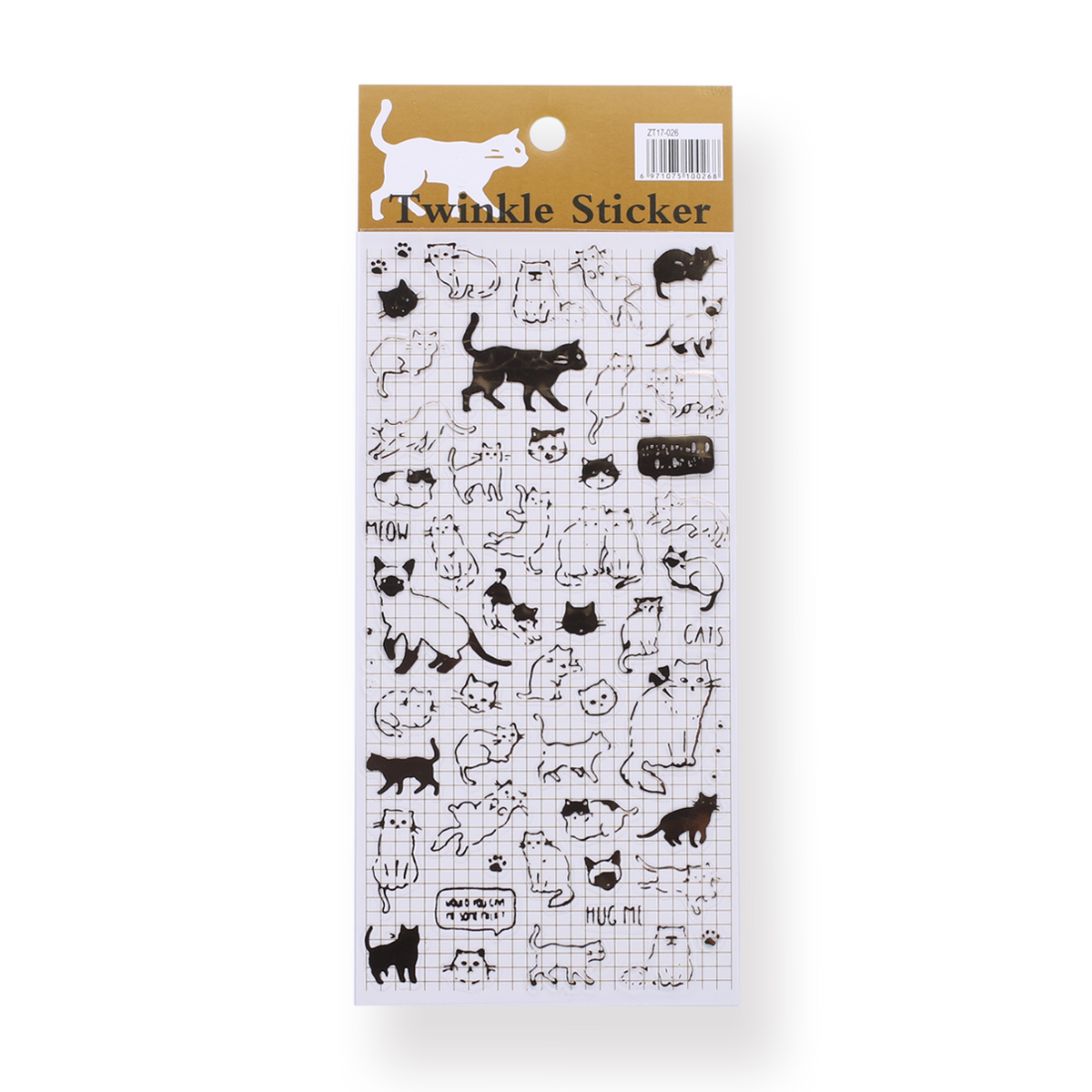 Twinkle Gold Foil Stickers (Set of 4) - Stationery Pal