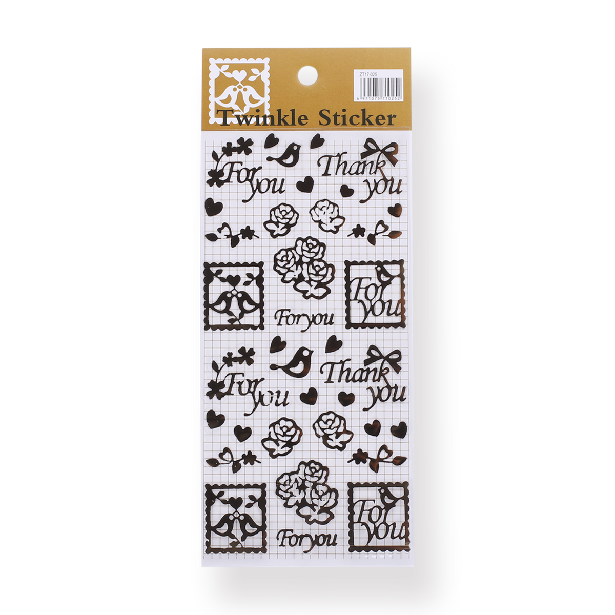 Twinkle Gold Foil Stickers (Set of 4) - Stationery Pal