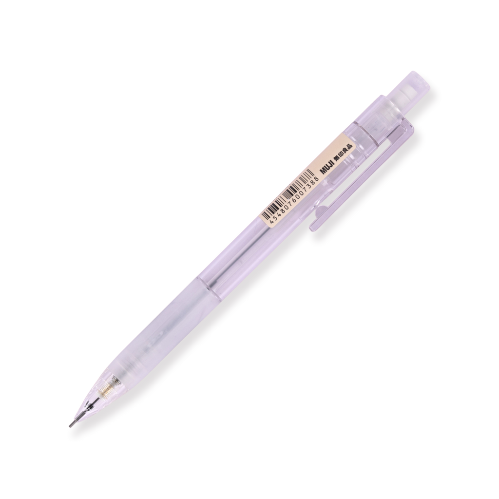Muji Polycarbonate Sharp Pencil W/Rubber Grip 0.5 mm - Stationery Pal