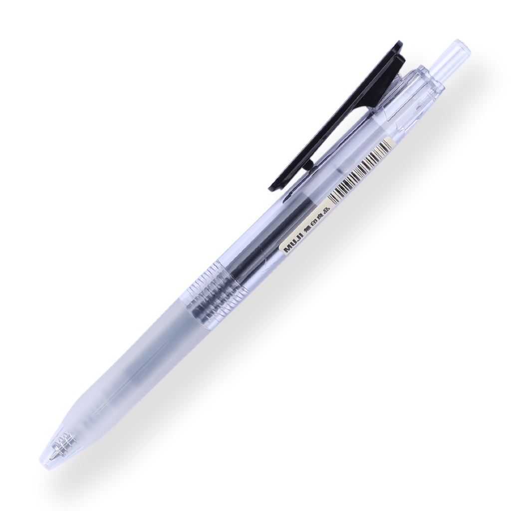 Muji Smooth Writing Gel Pen 0.5 mm - Black - Stationery Pal