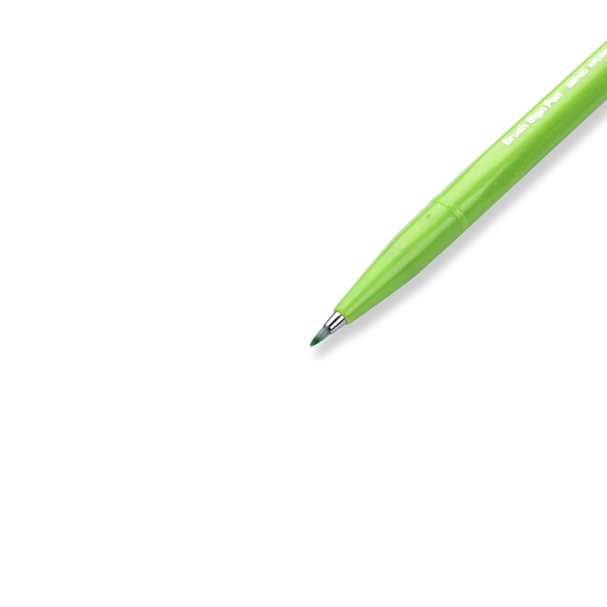 Pentel Fude Touch Brush Sign Pen - Light Green - 2020 New Colors - Stationery Pal