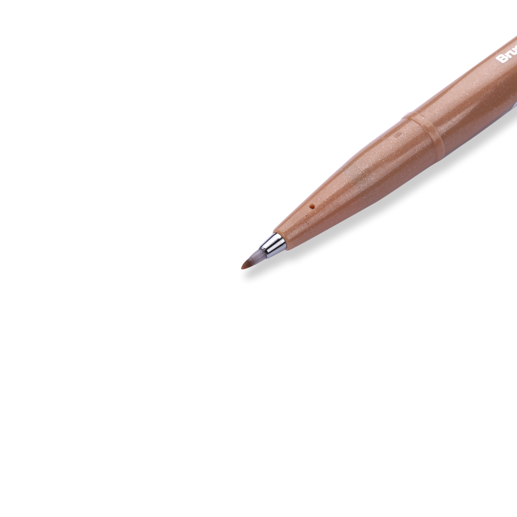Pentel Fude Touch Brush Sign Pen - Pale Brown - 2020 New Colors - Stationery Pal