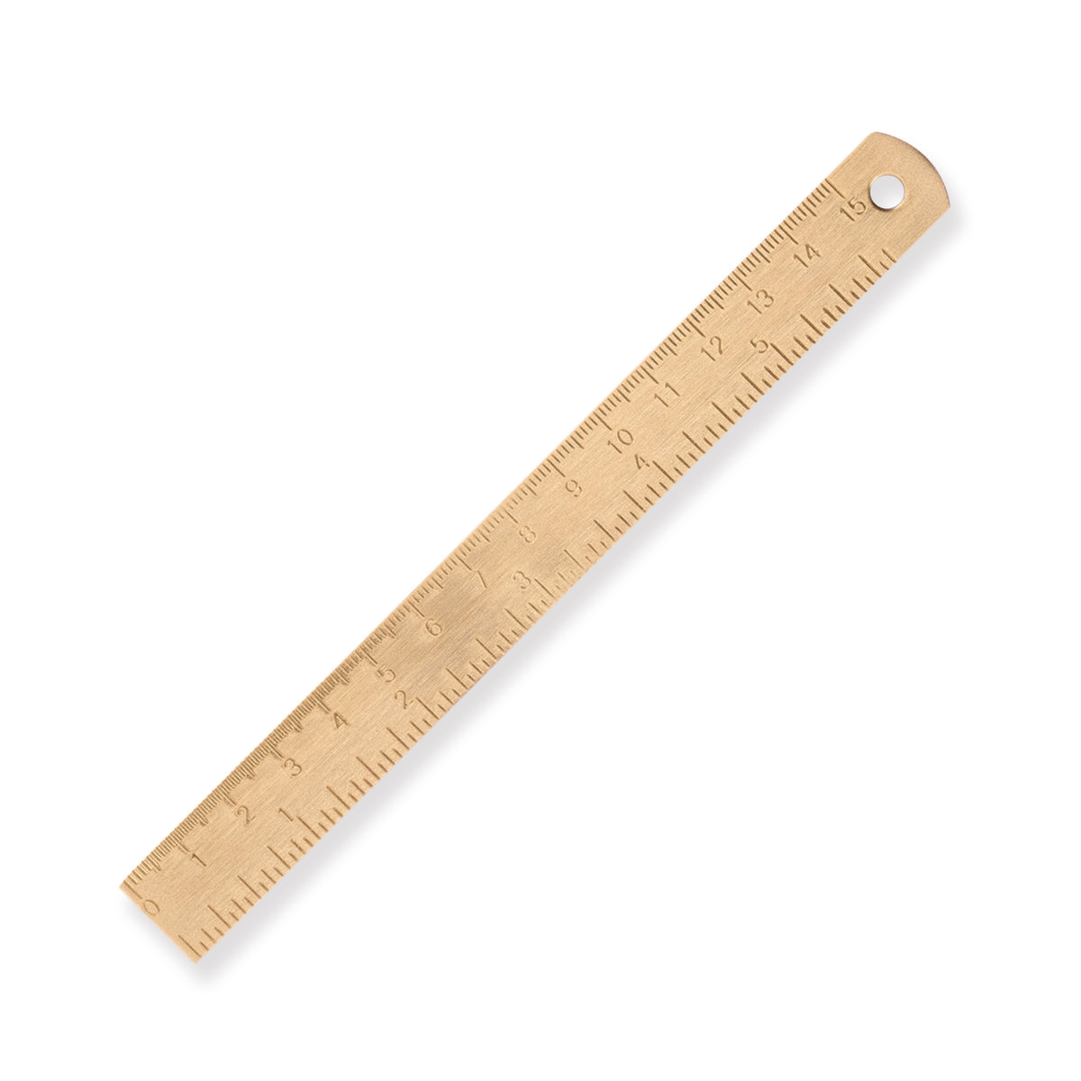 Retro Brass Ruler 15 cm - Stationery Pal