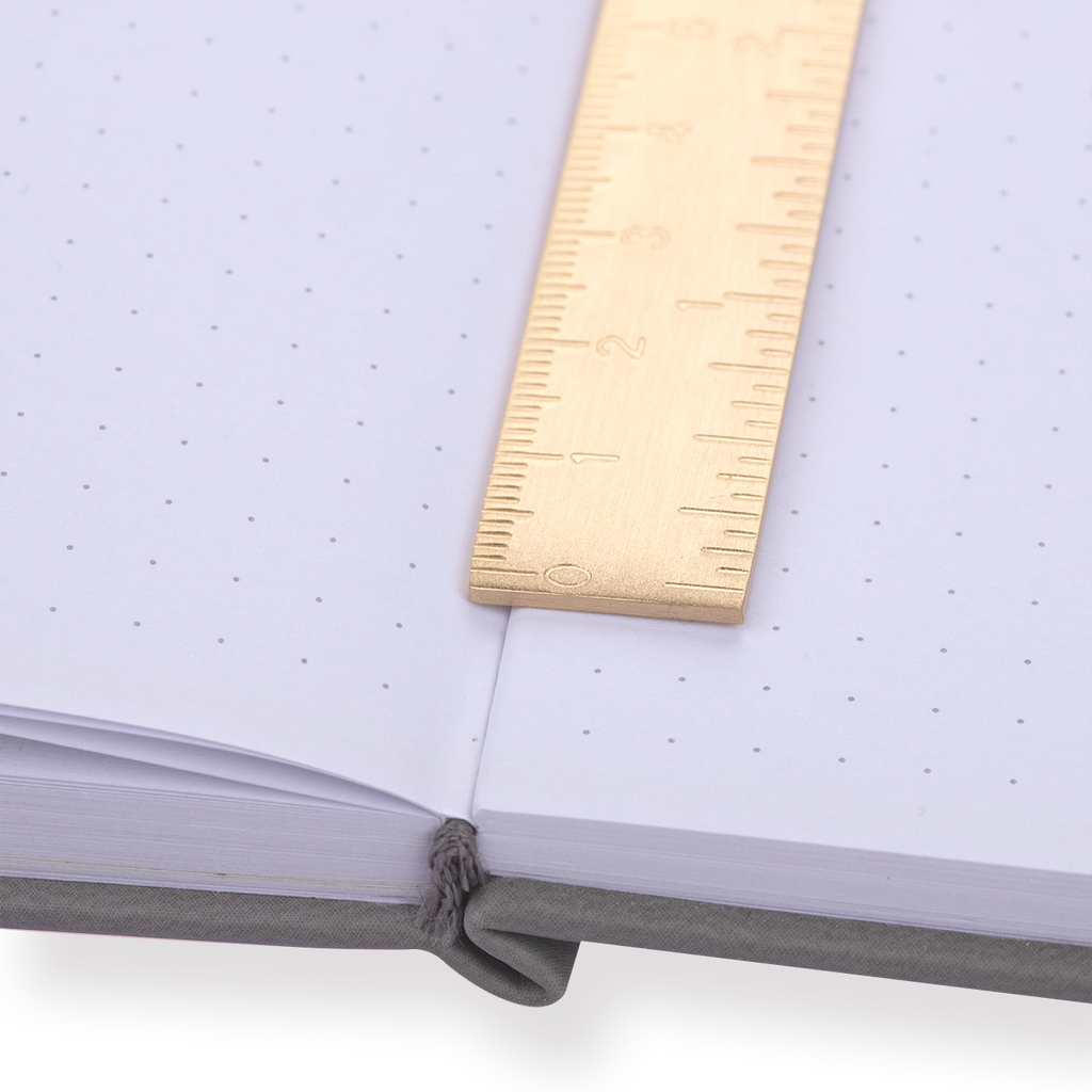 Retro Brass Ruler 15 cm - Stationery Pal