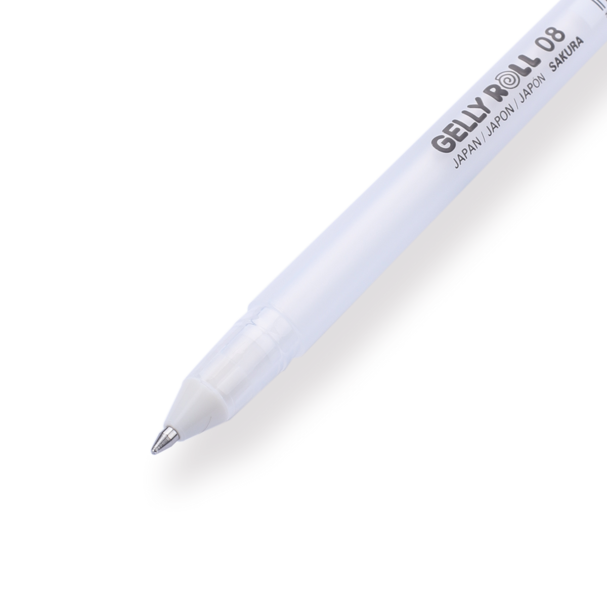 Sakura Gelly Roll Classic Gel Pen - 0.8mm - White - Stationery Pal