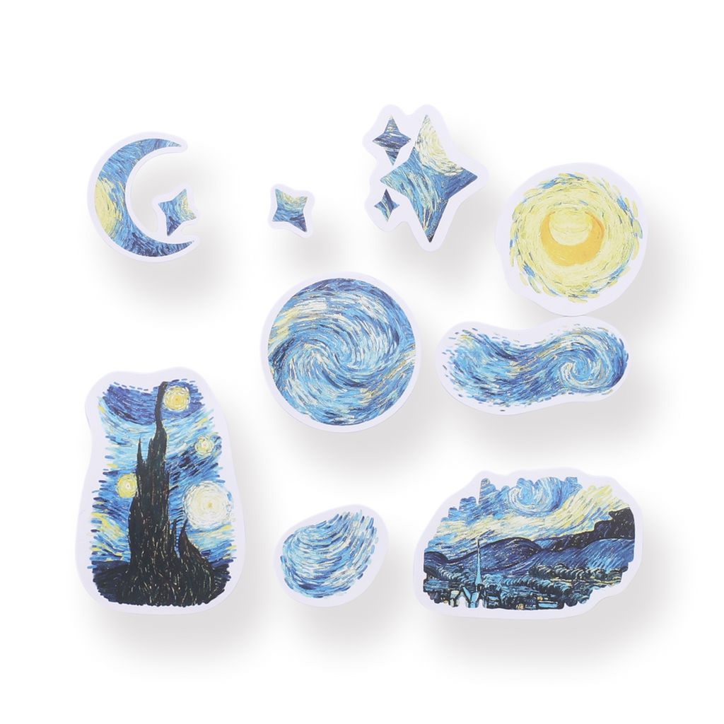 Starry Night Stickers - Stationery Pal