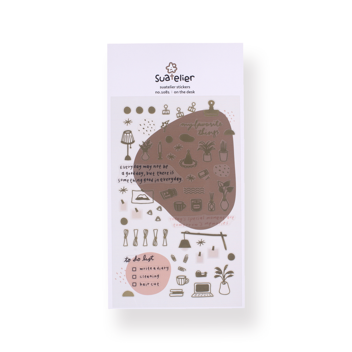 Suatelier On The Desk Stickers - Stationery Pal