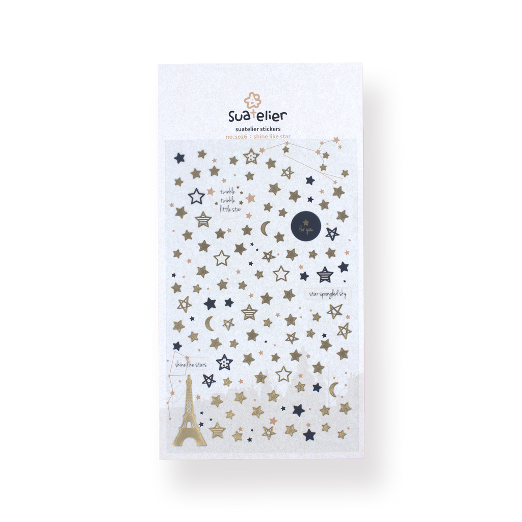 Suatelier Shine Like Star Stickers - Stationery Pal