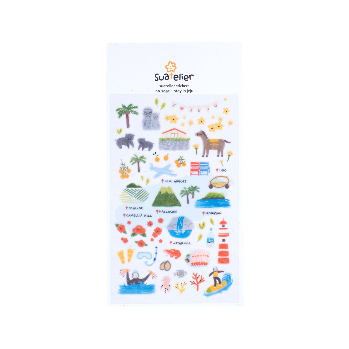 Suatelier Stay In Jeju Stickers - Stationery Pal