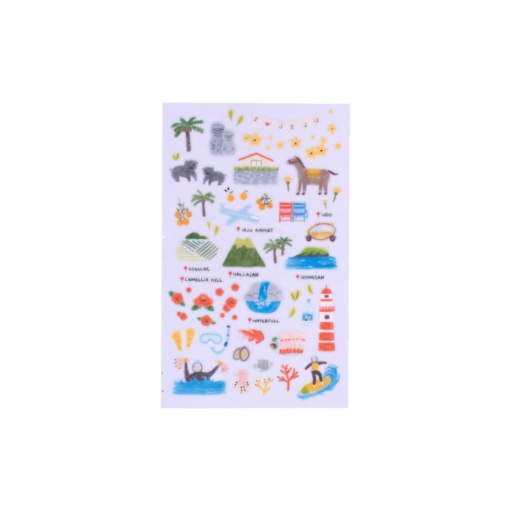 Suatelier Stay In Jeju Stickers - Stationery Pal