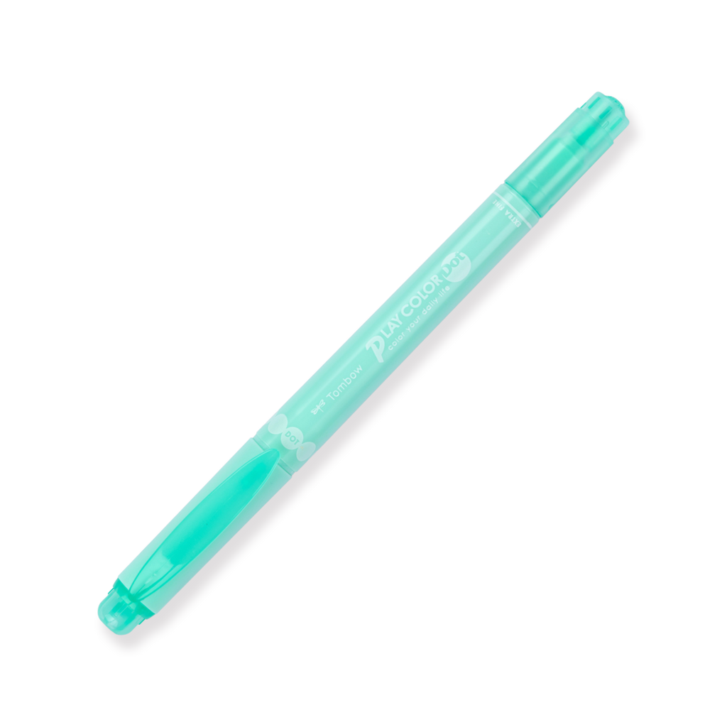 Tombow Play Color Dot Double-Sided Marker Fineliner - Mint Green - Stationery Pal