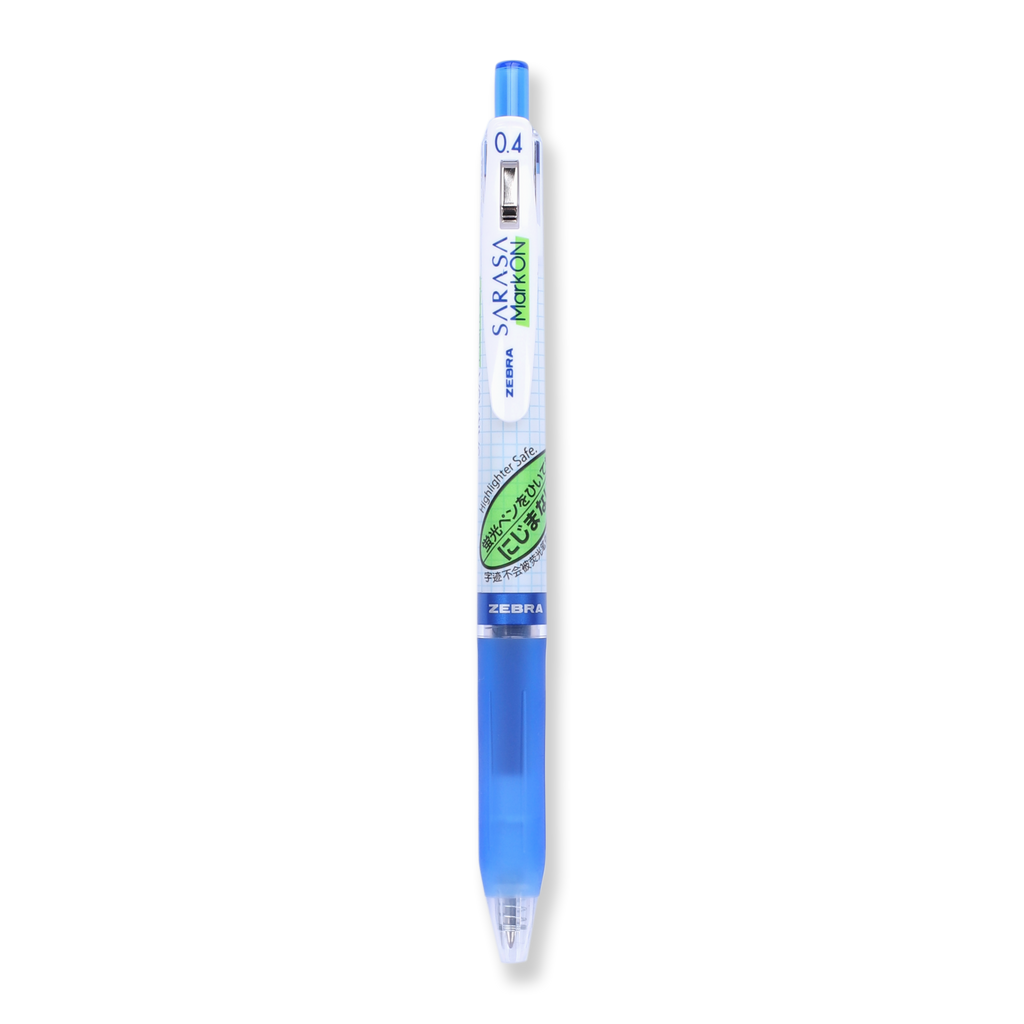Zebra Sarasa Mark On Gel Pen - 0.4 mm - Blue - Stationery Pal