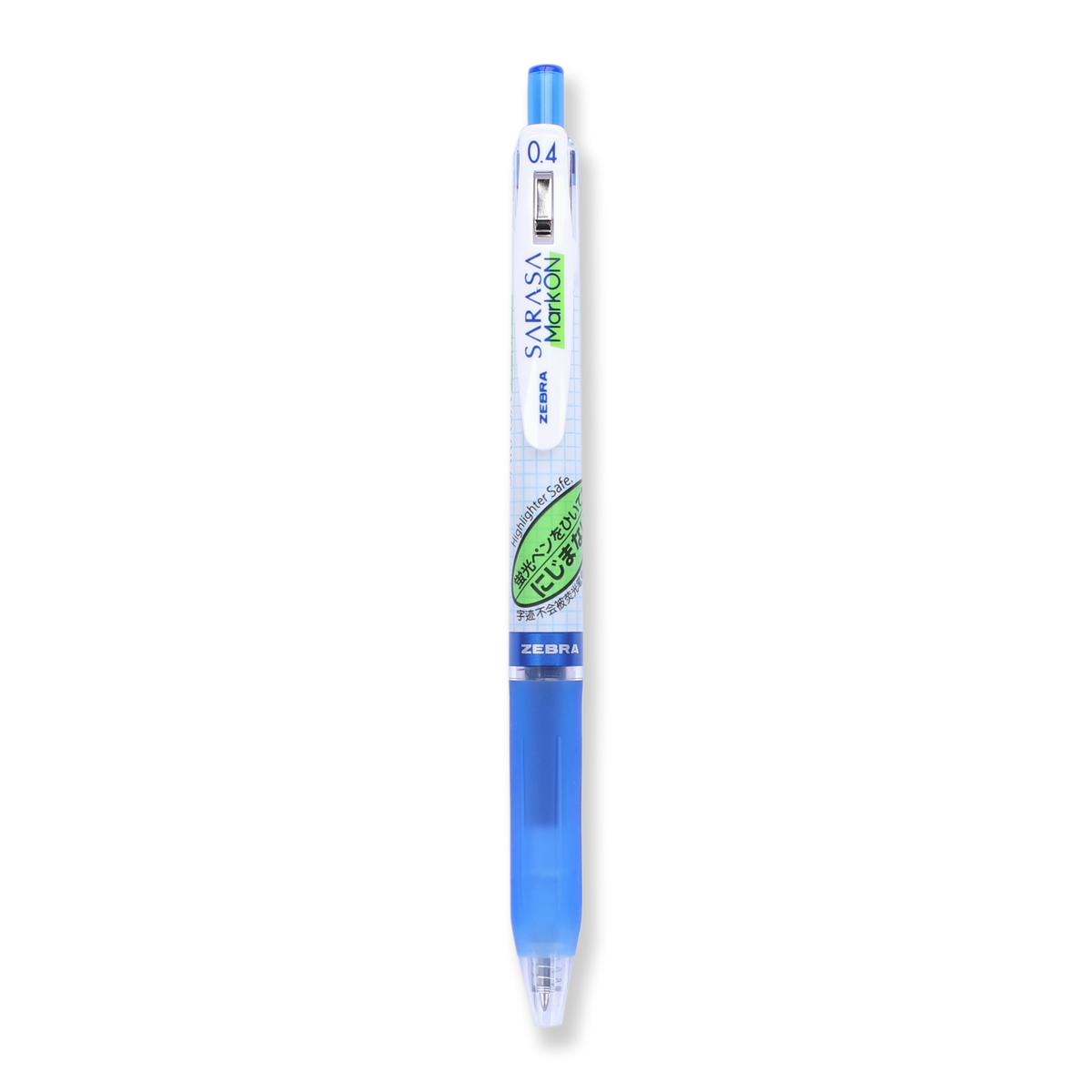 Zebra Sarasa Mark On Gel Pen - 0.4 mm - Blue - Stationery Pal