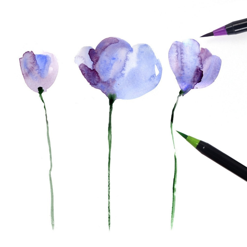 Watercolor Brush (Set of 20) - Stationery Pal